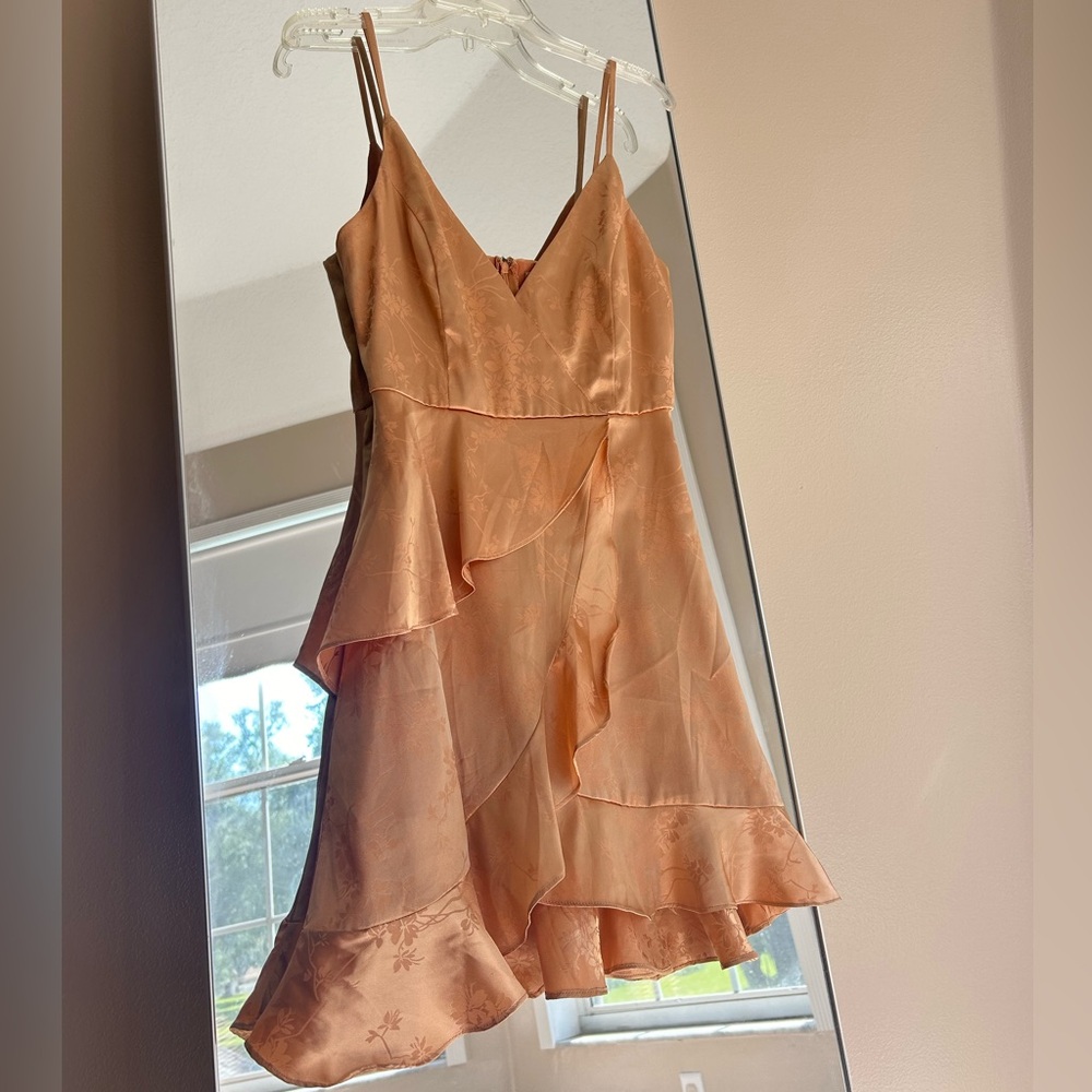 Altar’d State Peach Dress Vintage Floral Design, Size XS